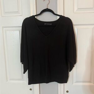 New York & Company Classic Black V-Neck Sweater